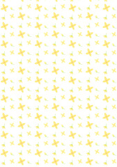 Forsythia flower and leaves pattern illustration 