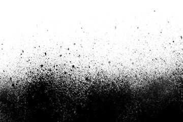 Fototapeta na wymiar Grunge background of black and white. Abstract illustration texture of cracks, chips, dot on transparent background PNG file