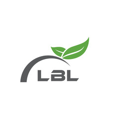 LBL letter nature logo design on white background. LBL creative initials letter leaf logo concept. LBL letter design.
