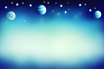 Art background with space and stars