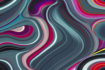 unobtrusive colorful modern curvy waves background illustration with dark slate gray