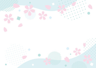 桜が舞う春の背景