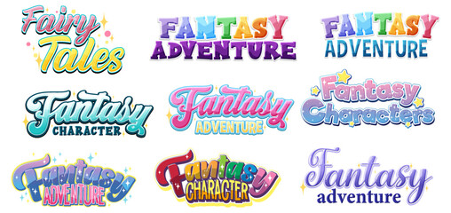 Ser of fantasy icon banner © brgfx