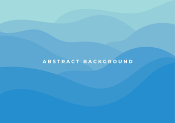abstract blue sea waves background