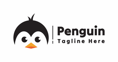simple penguin logo © Syamsul