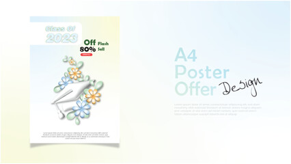 Fototapeta premium class of 2023 3d Design Branding Set