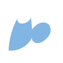 Blue Abstract Shapes Decor 