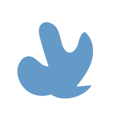 Blue Abstract Shapes Decor 