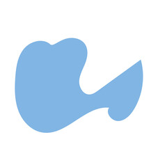 Blue Abstract Shapes Decor 