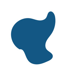 Blue Abstract Shapes Decor 