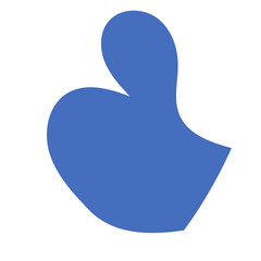 Obraz premium Blue Abstract Shapes Decor 