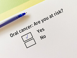 Questionnaire about dental care