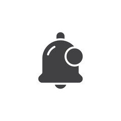 New notice bell vector icon