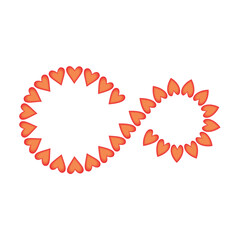 heart love valentine day infinity logo vector illustration 