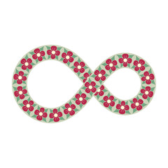 flower floral infinity shape 
