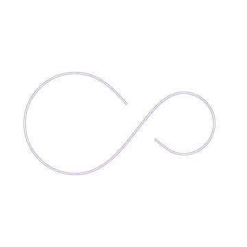 thin outline infinity vector illustration eps
