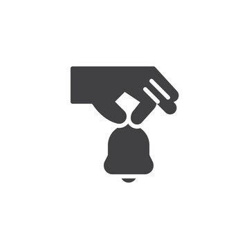 recommend clip art: nd holding bell vector icon