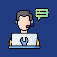 Vector customer feedback icon