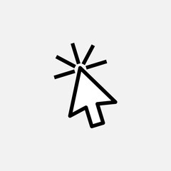 Fototapeta premium Cursor Icon. Pointer Illustrations - Vector, Sign and Symbol for Design, Presentation, Website or Apps Elements. 
