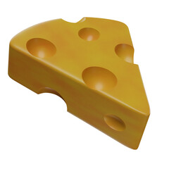 cheese 3d illustration
