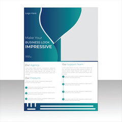 Business flyer design for advertising vector creative 
