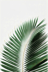 Obraz premium Beautiful colorful tropical leaves. Abstract background or wallpaper. Printable artwork. Generative AI.