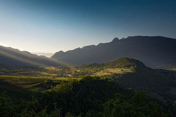 Fototapeta premium paysage, oiseau, voie lactée, randonnée
