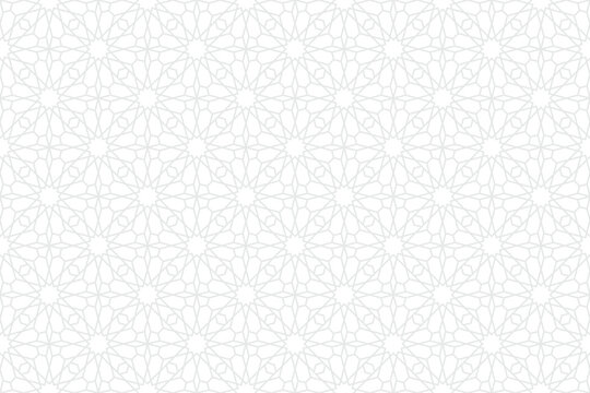arabic seamless pattern with arabian and turkish ornament style use for ramadan background and eid banner