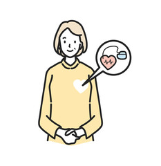 ペースメーカーをいれている中高年女性