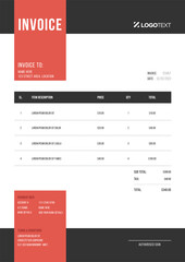 Corporate Invoice Design Template Bill form Business Payments Details