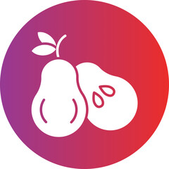 Vector Design Pear Icon Style