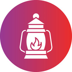 Vector Design Oil Lamp Icon Style