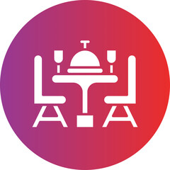 Vector Design Dining Table Icon Style