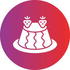 Vector Design Pudding Icon Style