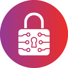 Vector Design Lock Icon Style