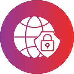 Vector Design Global Security Icon Style