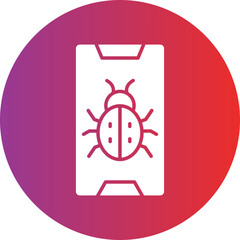 Vector Design Phone Virus Icon Style