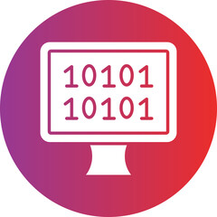Vector Design Binary Icon Style