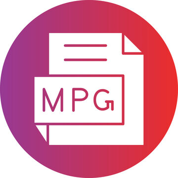 Vector Design MPG Icon Style
