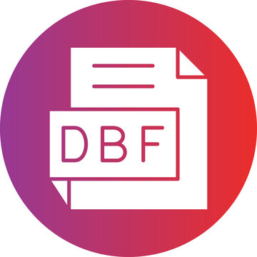 Vector Design DBF Icon Style