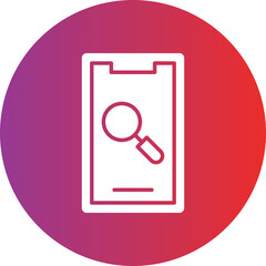 Vector Design Mobile Research Icon Style