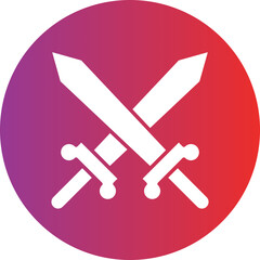 Vector Design Sword Icon Style