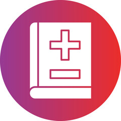 Obraz premium Vector Design Medical Book Icon Style