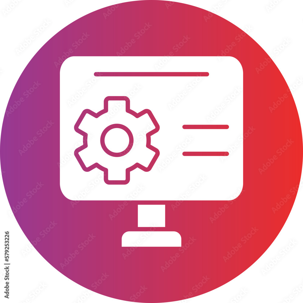 Poster vector design software development icon style