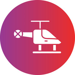 Vector Design Helicopter Icon Style