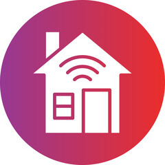 Vector Design Smart House Icon Style