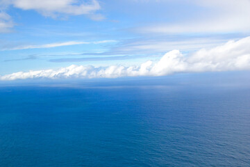 Ocean aerial view Kauai
