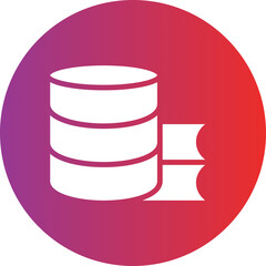 Vector Design Study Database Icon Style