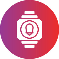 Fototapeta premium Vector Design Smartwatch Alarm Icon Style