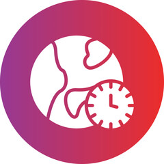 Vector Design Time Zone Icon Style